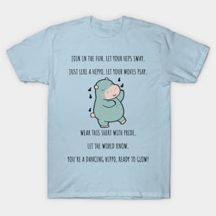 Cute Hippo Dancing T-Shirt